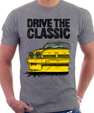 Drive The Classic Opel Manta B Round Lights. T-shirt in Heather Grey Colour