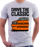 Drive The Classic Opel Manta B Square Lights. T-shirt in White Colour