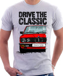 Drive The Classic BMW E28. T-shirt in White Colour