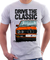 Drive The Classic BMW E28 M5. T-shirt in White Colour