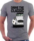 Drive The Classic Citroen 2CV. T-shirt in Heather Grey Colour