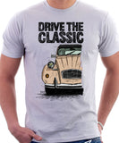 Drive The Classic Citroen 2CV. T-shirt in White Colour