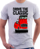 Drive The Classic Citroen 2CV. T-shirt in White Colour