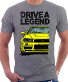 Drive A Legend Nissan Skyline R34. T-shirt in Heather Grey Colour