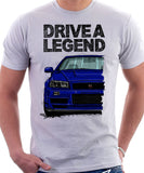 Drive A Legend Nissan Skyline R34. T-shirt in White Colour