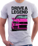 Drive A Legend Nissan Skyline R34. T-shirt in White Colour