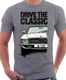 Drive The Classic Mercedes R107. T-shirt in Heather Grey Colour