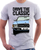 Drive The Classic Mercedes R107. T-shirt in White Colour