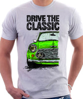 Drive The Classic Mini Cooper. T-shirt in White Colour