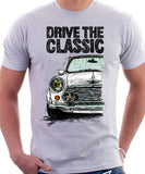 Drive The Classic Mini Cooper. T-shirt in White Colour