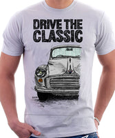 Drive The Classic Morris Minor. T-shirt in White Colour