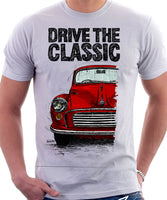 Drive The Classic Morris Minor. T-shirt in White Colour