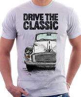 Drive The Classic Morris Minor. T-shirt in White Colour