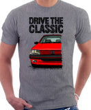 Drive The Classic Peugeot 205 GTI. T-shirt in Heather Grey Colour