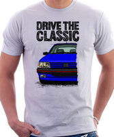 Drive The Classic Peugeot 205 GTI. T-shirt in White Colour