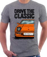 Drive The Classic Porsche 924. T-shirt in Heather Grey Colour