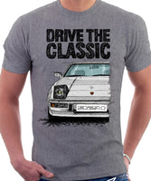 Drive The Classic Porsche 924. T-shirt in Heather Grey Colour