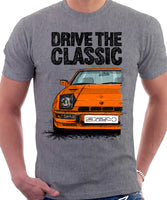 Drive The Classic Porsche 924 Turbo. T-shirt in Heather Grey Colour