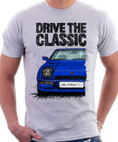 Drive The Classic Porsche 924 Turbo. T-shirt in White Colour