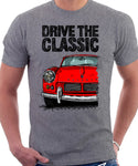 Drive The Classic Triumph Spitfire Mk2 Hardtop. T-shirt in Heather Grey Colour