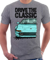 Drive The Classic Toyota MR2 Mk2. T-shirt in Heather Grey Colour