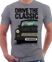 Drive The Classic Trabant. T-shirt in Heather Grey Colour