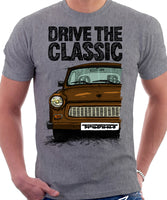 Drive The Classic Trabant. T-shirt in Heather Grey Colour