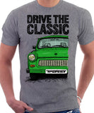 Drive The Classic Trabant. T-shirt in Heather Grey Colour