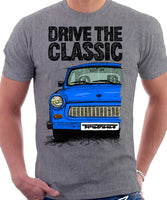 Drive The Classic Trabant. T-shirt in Heather Grey Colour