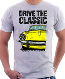 Drive The Classic Triumph Spitfire Mk3 Hardtop. T-shirt in White Colour