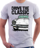 Drive The Classic Triumph Spitfire Mk3 Hardtop. T-shirt in White Colour