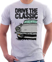 Drive The Classic Triumph Spitfire Mk4 Softtop. T-shirt in White Colour