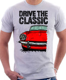 Drive The Classic Triumph Spitfire Mk3 Softtop. T-shirt in White Colour