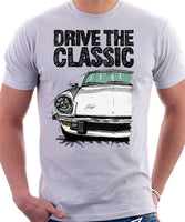 Drive The Classic Triumph Spitfire Mk4 Hardtop. T-shirt in White Colour