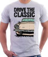 Drive The Classic Triumph Spitfire Mk4 Hardtop. T-shirt in White Colour