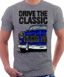 Drive The Classic Volvo Amazon. T-shirt in Heather Grey Colour