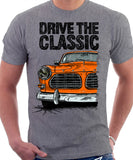 Drive The Classic Volvo Amazon. T-shirt in Heather Grey Colour