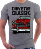 Drive The Classic Volvo Amazon. T-shirt in Heather Grey Colour