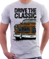 Drive The Classic Volvo Amazon. T-shirt in White Colour