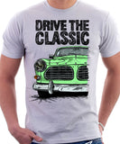 Drive The Classic Volvo Amazon. T-shirt in White Colour