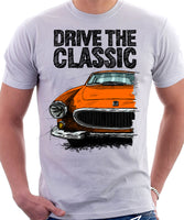 Drive The Classic Volvo P1800 Late Model. T-shirt in White Colour