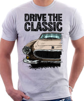 Drive The Classic Volvo P1800 Late Model. T-shirt in White Colour