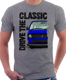 Drive The Classic VW T25 (T3) Water cooled . T-shirt in Heather Grey Colour