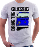 Drive The Classic VW T2 Baywindow Early Model . T-shirt in White Colour