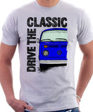 Drive The Classic VW T2 Baywindow Late Model . T-shirt in White Colour