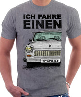 Ich Fahre Einen Trabant. T-shirt in Heather Grey Colour