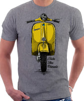 Ride The Classic Vespa. T-shirt in Heather Grey Colour