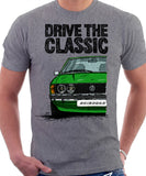 Drive The Classic VW Scirocco Mk1. T-shirt in Heather Grey Colour