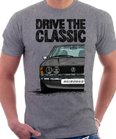 Drive The Classic VW Scirocco Mk1. T-shirt in Heather Grey Colour