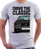 Drive The Classic VW Scirocco Mk1. T-shirt in White Colour